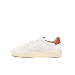 Produits populaires -Pataugas Boutique 628055 908 BASKET HOMME BASALT VT H2H BLANC CAMEL 3