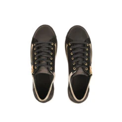 Pataugas JESTER/MIX F4H NOIR/DORÉ 5 Pataugas JESTER/MIX F4H NOIR/DORÉ -Pataugas Boutique 628254 BASKET FEMME JESTER MIX F4H NOIR DORE 6