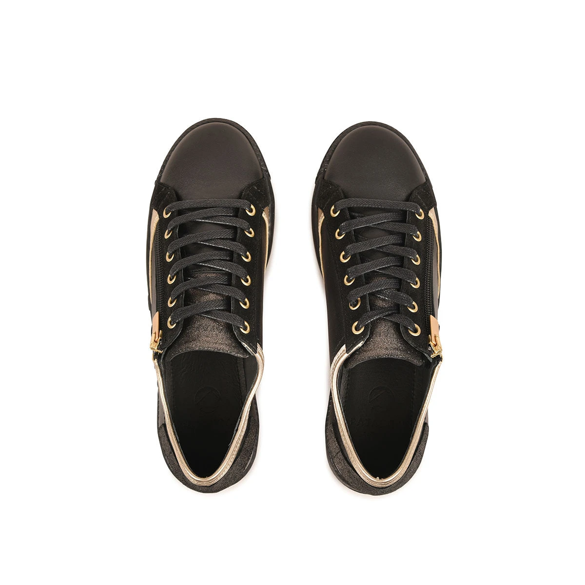 JESTER/MIX F4H NOIR/DORÉ Pataugas JESTER/MIX F4H NOIR/DORÉ -Pataugas Boutique 628254 BASKET FEMME JESTER MIX F4H NOIR DORE 6