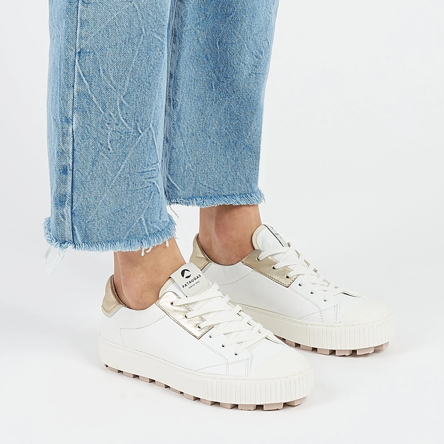 ARAN/M F2H BLANC/DORÉ Pataugas ARAN/M F2H BLANC/DORÉ -Pataugas Boutique ARANMF2HBLANCDORE1 scaled