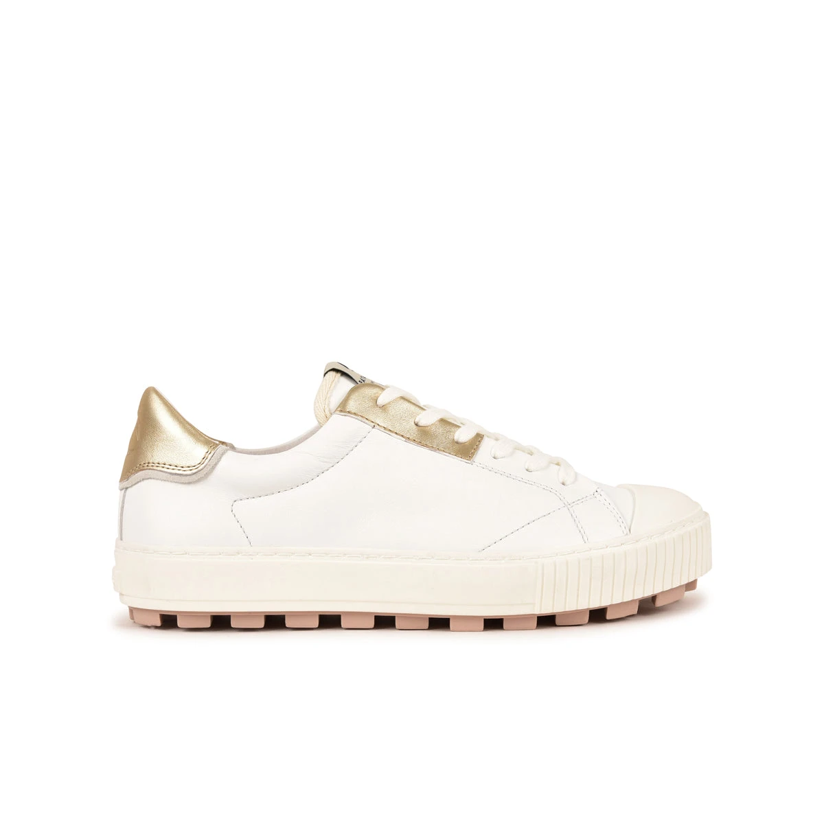 ARAN/M F2H BLANC/DORÉ Pataugas ARAN/M F2H BLANC/DORÉ -Pataugas Boutique BASKET FEMME ARAN M F2H BLANC DORE 1