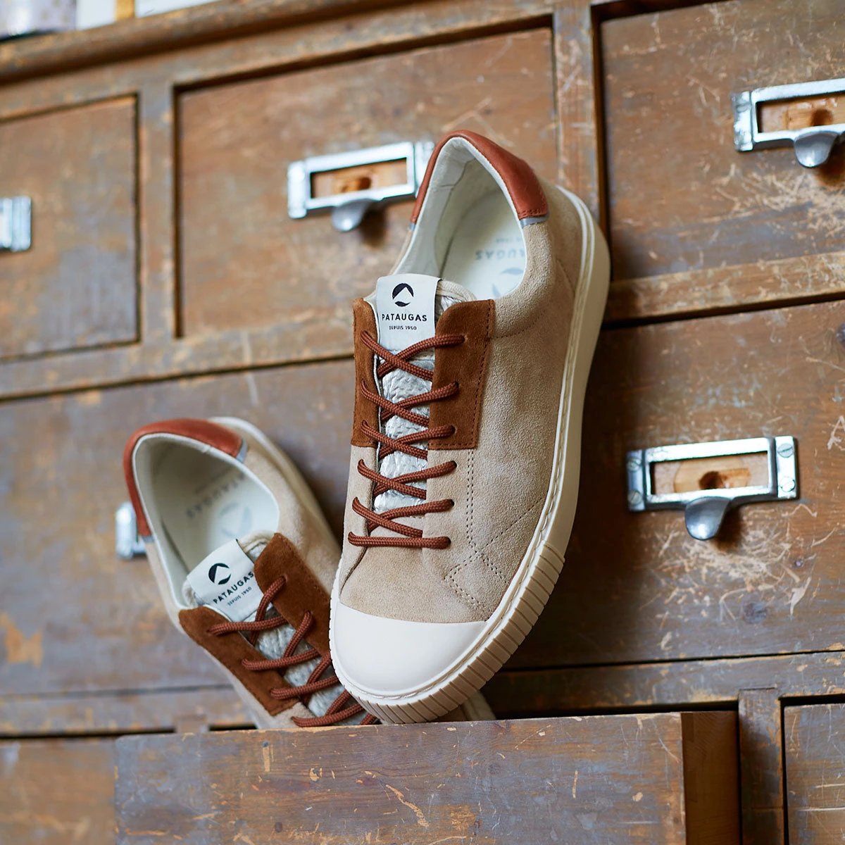 ARAN/S F4H BEIGE/CAMEL Pataugas ARAN/S F4H BEIGE/CAMEL -Pataugas Boutique F Aran s F4H beige camel 02