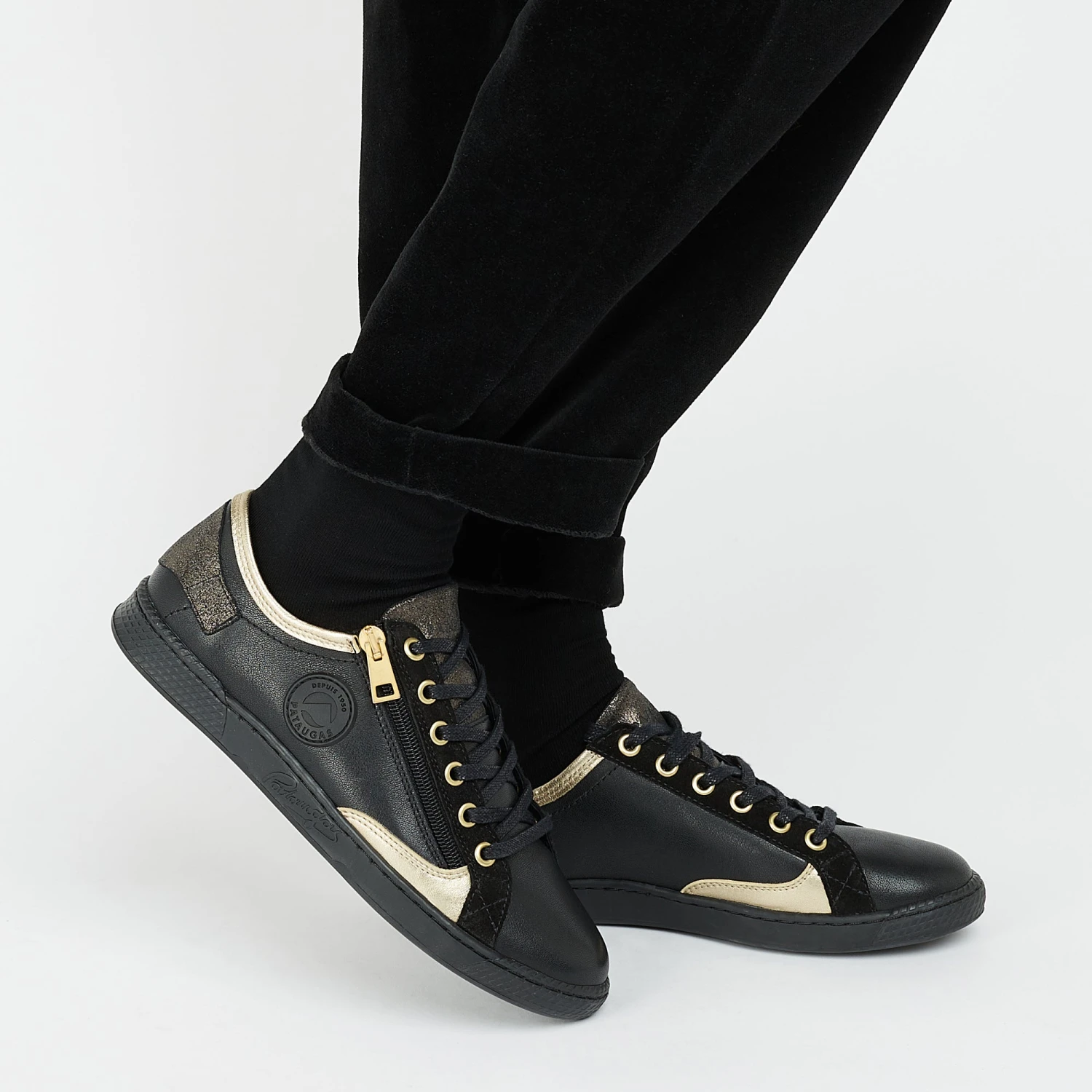 JESTER/MIX F4H NOIR/DORÉ Pataugas JESTER/MIX F4H NOIR/DORÉ -Pataugas Boutique JESTER 628254946 NOIR DORE